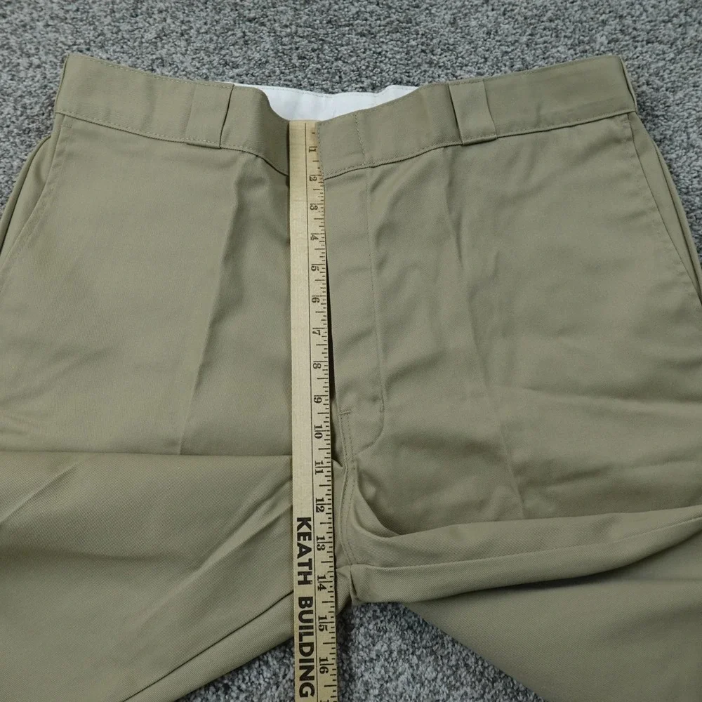 NEW Dickies Pants Mens 40X32 Beige Tan Brown 874 Chino Trouser Flat Front Work
